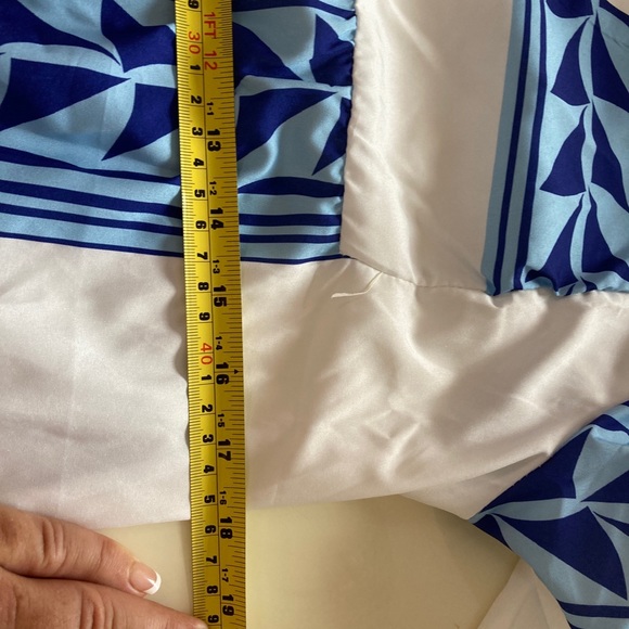 White patterned BRAND NEW summer dress! Size L - Picture 7 of 8